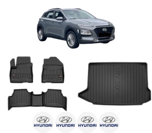 Set Covorase Presuri Auto Si Tavita Portbagaj HYUNDAI KONA (OS, OSE, OSI) din 2017-2023 HYUNDAI - Img 2