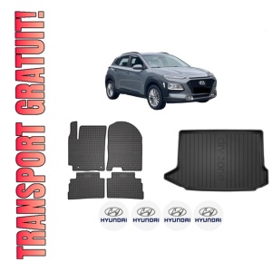 Set Covorase Presuri Auto Si Tavita Portbagaj HYUNDAI KONA (OS, OSE, OSI) din 2017-2023 HYUNDAI