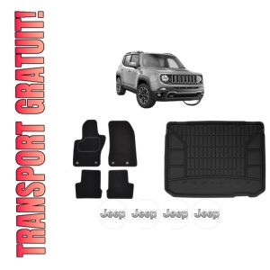 Set Covorase Presuri Auto Si Tavita Portbagaj JEEP RENEGADE SUV (BU, B1, BV) din 2014-2022 JEEP