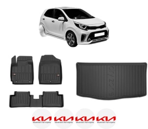 Set Covorase Presuri Auto Si Tavita Portbagaj KIA PICANTO III (JA) din 2017-2020 KIA - Img 2