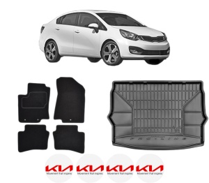 Set Covorase Presuri Auto Si Tavita Portbagaj KIA RIO III Saloon (UB) din 2011-2017 KIA - Img 2