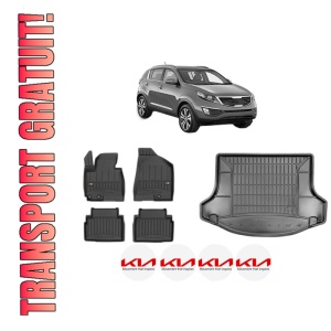 Set Covorase Presuri Auto Si Tavita Portbagaj KIA SPORTAGE III (SL) din 2010-2016 KIA