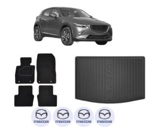 Set Covorase Presuri Auto Si Tavita Portbagaj MAZDA CX-3 (DK) din 2015-2018 MAZDA - Img 2