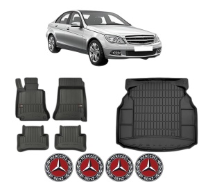 Set Covorase Presuri Auto Si Tavita Portbagaj MERCEDES-BENZ C-CLASS (W204) din 2007-2014 MERCEDES-BENZ - Img 2