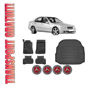 Set Covorase Presuri Auto Si Tavita Portbagaj MERCEDES-BENZ C-CLASS (W203) din 2000-2007 MERCEDES-BENZ