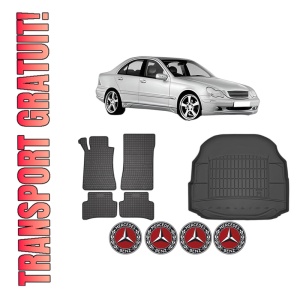 Set Covorase Presuri Auto Si Tavita Portbagaj MERCEDES-BENZ C-CLASS (W203) din 2000-2007 MERCEDES-BENZ