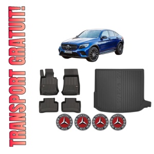 Set Covorase Presuri Auto Si Tavita Portbagaj MERCEDES-BENZ GLC Coupe (C253) din 2016-2023 MERCEDES-BENZ