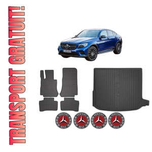 Set Covorase Presuri Auto Si Tavita Portbagaj MERCEDES-BENZ GLC Coupe (C253) din 2016-2023 MERCEDES-BENZ