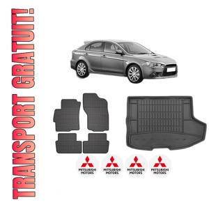 Set Covorase Presuri Auto Si Tavita Portbagaj MITSUBISHI LANCER VIII Sportback (CX_A) din 2008-2010 MITSUBISHI