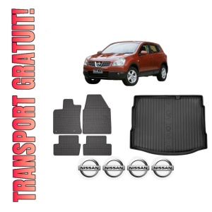 Set Covorase Presuri Auto Si Tavita Portbagaj NISSAN QASHQAI I (J10, NJ10) din 2006-2014 NISSAN