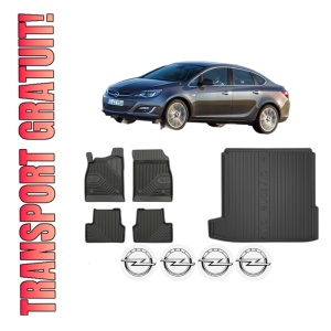 Set Covorase Presuri Auto Si Tavita Portbagaj OPEL ASTRA J Saloon din 2012-2015 OPEL