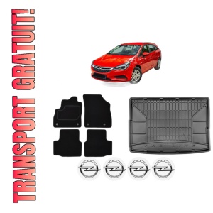 Set Covorase Presuri Auto Si Tavita Portbagaj OPEL ASTRA K (B16) din 2015-2022 OPEL