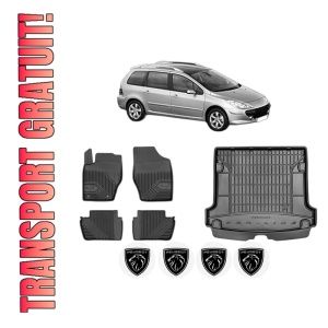Set Covorase Presuri Auto Si Tavita Portbagaj PEUGEOT 307 SW (3H) din 2002-2009 PEUGEOT