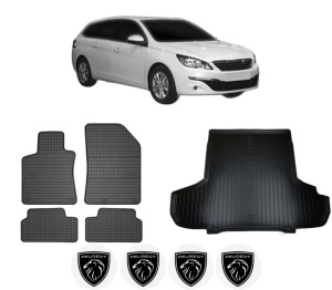 Set Covorase Presuri Auto Si Tavita Portbagaj PEUGEOT 308 SW II Estate Van (LC_) din 2014-2021 PEUGEOT - Img 2