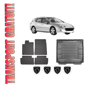 Set Covorase Presuri Auto Si Tavita Portbagaj PEUGEOT 407 SW (6E_, 6D_) din 2004-2010 PEUGEOT