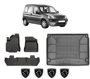 Set Covorase Presuri Auto Si Tavita Portbagaj PEUGEOT PARTNER TEPEE din 2008-2018 PEUGEOT - Img 2