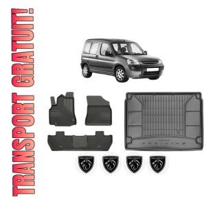 Set Covorase Presuri Auto Si Tavita Portbagaj PEUGEOT PARTNER TEPEE din 2008-2018 PEUGEOT