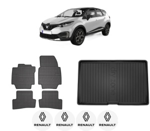 Set Covorase Presuri Auto Si Tavita Portbagaj RENAULT CAPTUR I (J5_, H5_) din 2013-2018 RENAULT - Img 2