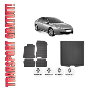 Set Covorase Presuri Auto Si Tavita Portbagaj RENAULT LAGUNA III (BT0/1) din 2007-2015 RENAULT