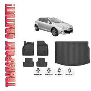 Set Covorase Presuri Auto Si Tavita Portbagaj RENAULT MEGANE III Hatchback Van (BZ_) din 2008-2015 RENAULT