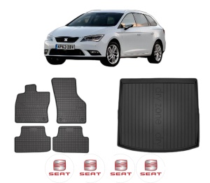 Set Covorase Presuri Auto Si Tavita Portbagaj SEAT LEON ST Estate Van (5F8) din 2014-2020 SEAT - Img 2