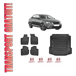 Set Covorase Presuri Auto Si Tavita Portbagaj SEAT TOLEDO IV (KG3) din 2012-2019 SEAT