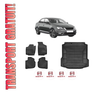 Set Covorase Presuri Auto Si Tavita Portbagaj SEAT TOLEDO IV (KG3) din 2012-2019 SEAT