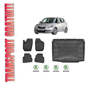 Set Covorase Presuri Auto Si Tavita Portbagaj SKODA FABIA II (542) din 2006-2014 SKODA