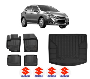 Set Covorase Presuri Auto Si Tavita Portbagaj SUZUKI SX4 S-CROSS (JY) din 2013-2022 SUZUKI - Img 2