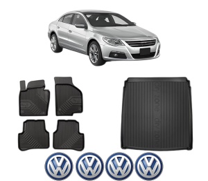 Set Covorase Presuri Auto Si Tavita Portbagaj Volkswagen CC din 2011-2016 Volkswagen - Img 2