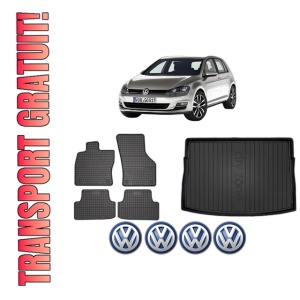 Set Covorase Presuri Auto Si Tavita Portbagaj Volkswagen GOLF VII Van (5G1) din 2012-2017 Volkswagen