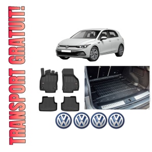 Set Covorase Presuri Auto Si Tavita Portbagaj Volkswagen GOLF VIII (CD1, DA1) din 2019-2024 Volkswagen