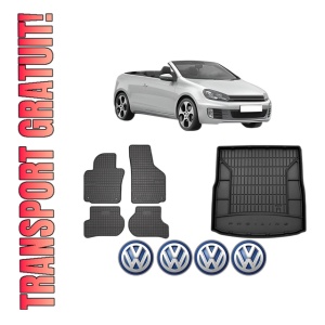 Set Covorase Presuri Auto Si Tavita Portbagaj Volkswagen GOLF VI Convertible (517) din 2011-2016 Volkswagen