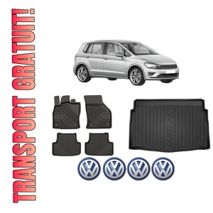 Set Covorase Presuri Auto Si Tavita Portbagaj Volkswagen GOLF SPORTSVAN VII (AM1, AN1) din 2014-2020 Volkswagen