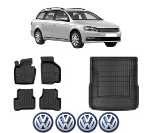 Set Covorase Presuri Auto Si Tavita Portbagaj Volkswagen PASSAT B7 Variant (365) din 2010-2015 Volkswagen - Img 2