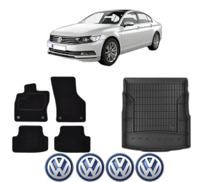 Set Covorase Presuri Auto Si Tavita Portbagaj Volkswagen PASSAT B8 (3G2, CB2) din 2014-2024 Volkswagen - Img 2