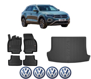 Set Covorase Presuri Auto Si Tavita Portbagaj Volkswagen T-ROC (A11, D11) din 2017-2021 Volkswagen - Img 2