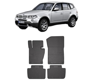 Set covorase presuri BMW Seria X3 (E83) din 2003-2011, auto, din cauciuc thermoplastic, BMW Seria - Img 2