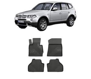 Set covorase presuri BMW Seria X3 (E83) din 2003-2011, auto, din cauciuc thermoplastic, BMW Seria - Img 2