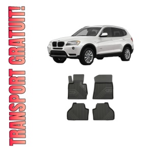 Set covorase presuri BMW Seria X3 (F25) din 2010-2017, auto, din cauciuc thermoplastic, BMW Seria