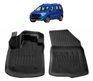 Set covorase presuri DACIA DOKKER din 2012-2021, auto, din cauciuc thermoplastic - Img 2