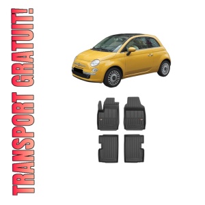 Set covorase presuri FIAT 500 C (312_) din 2009-2020, auto, din cauciuc thermoplastic, FIAT