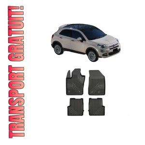 Set covorase presuri FIAT 500X (334_) din 2014-2022, auto, din cauciuc thermoplastic, FIAT