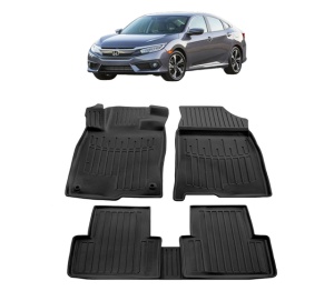 Set covorase presuri HONDA CIVIC HATCHBACK din 2017, auto, din cauciuc thermoplastic - Img 2