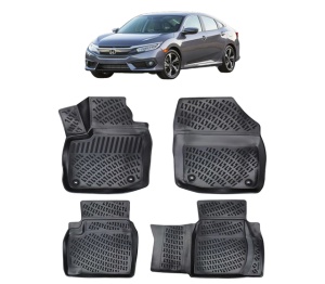 Set covorase presuri HONDA CIVIC HB IX din 2011-2016, auto, din cauciuc thermoplastic - Img 2