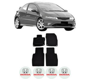 Set Covorase Presuri HONDA CIVIC VIII Hatchback (FN, FK) din 2005-2012, Auto, Material Textil Mocheta, HONDA - Img 2