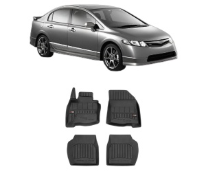 Set covorase presuri HONDA CIVIC VIII | HB din 2018-2021, auto, din cauciuc thermoplastic, HONDA - Img 2