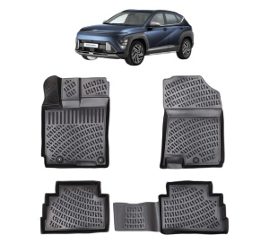 Set covorase presuri HYUNDAI KONA din 2017-2023, auto, din cauciuc thermoplastic - Img 2