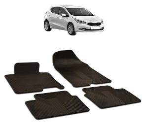 Set covorase presuri KIA CEED din 2012-2018, auto, din cauciuc thermoplastic - Img 2