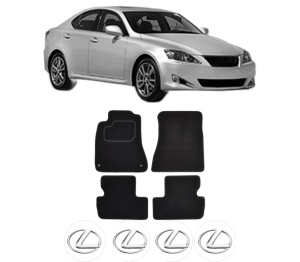 Set Covorase Presuri LEXUS IS II (_E2_) din 2005-2013, Auto, Material Textil Mocheta, LEXUS - Img 2